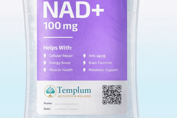 NAD+ Brain Booster IV drip at Templum Aesthetics & Wellness in Kirkland, WA