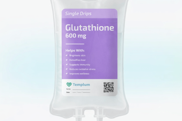 Glutathione IV drip at Templum Aesthetics & Wellness in Kirkland, WA