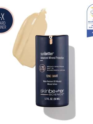 SKIN BETTER SCIENCE SUNBETTER ADVANCED MINERAL PROTECTION BROAD SPECTRUM SPF 75 SUNSREEN LOTION