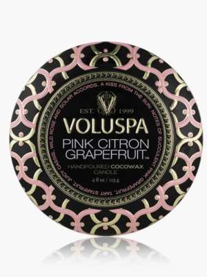 Voluspa Pink Citron Grapefruit Tin Candles