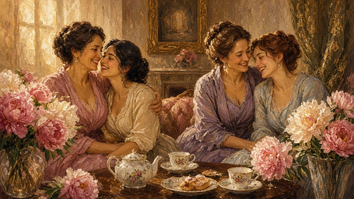 Private Events 13 Mothers and daughters embracing at a Mother's Day celebration